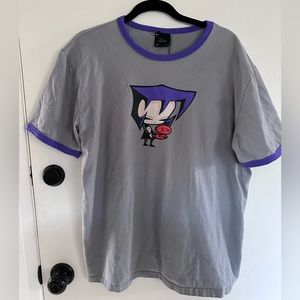 Invader Zim Gaz Ringer tee medium